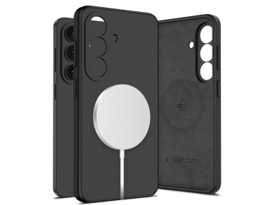 Tech-Protect Silicone MagSafe Case for Samsung Galaxy S26 - Black Tech-Protect Silicone MagSafe Case for Samsung Galaxy S26 - Black