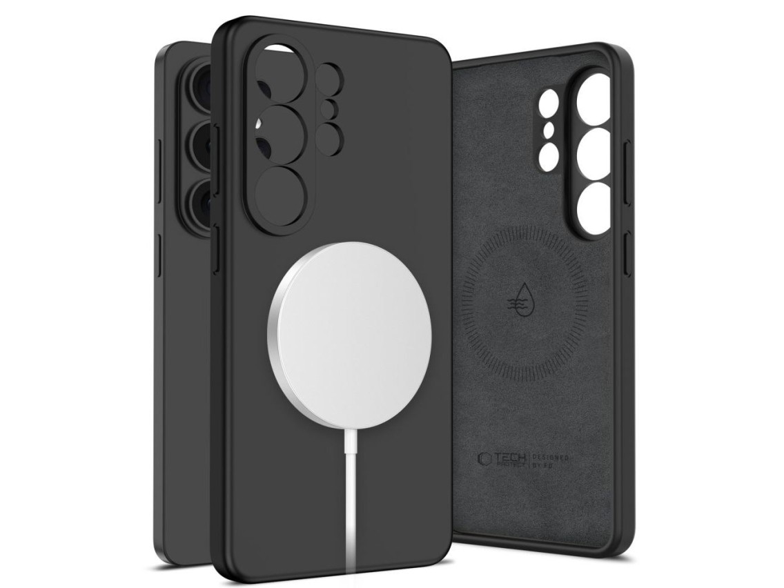 Funda de silicona MagSafe Tech-Protect para Samsung Galaxy S26 Ultra - Negra
