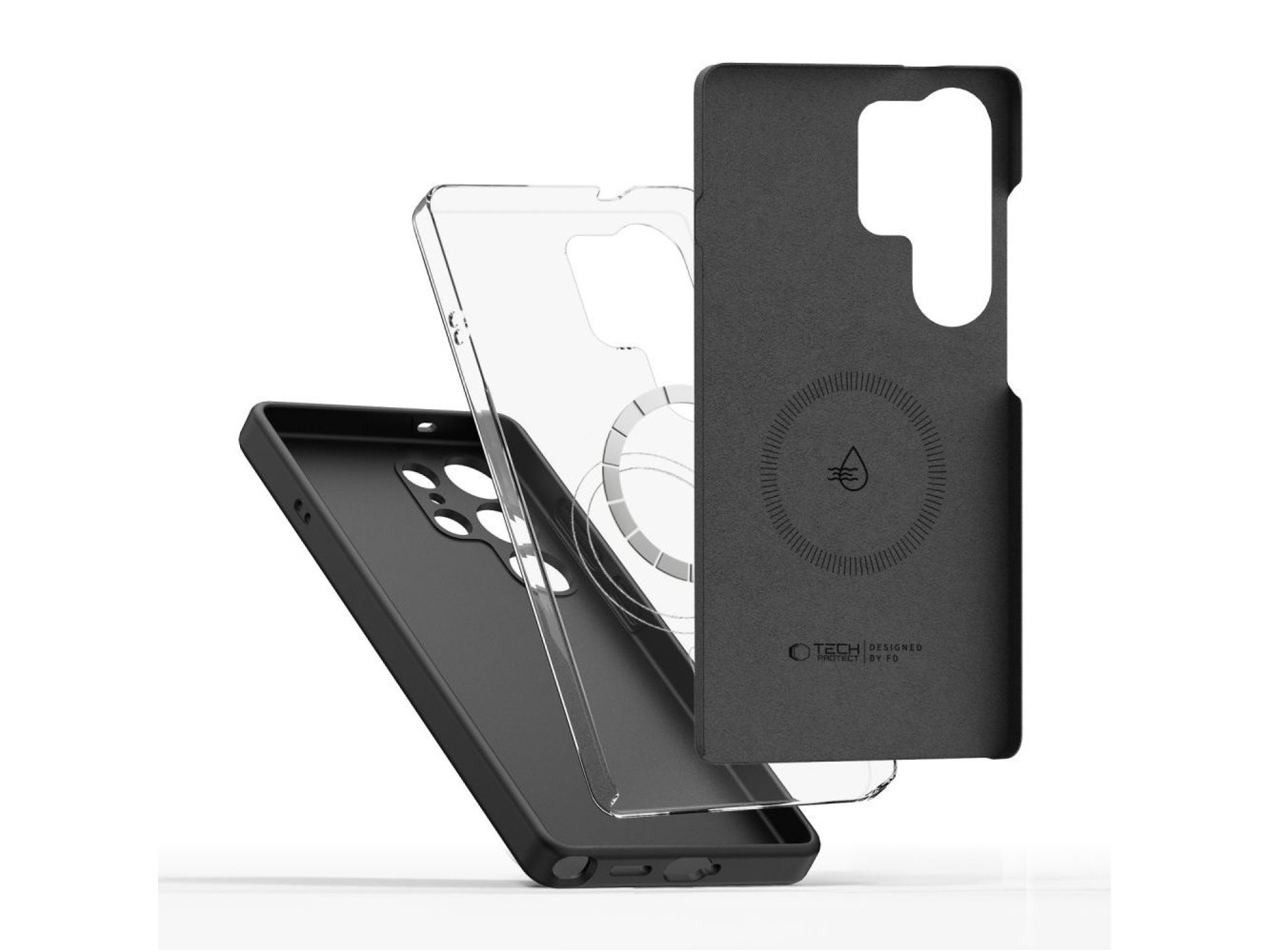Funda de silicona MagSafe Tech-Protect para Samsung Galaxy S26 Ultra - Negra