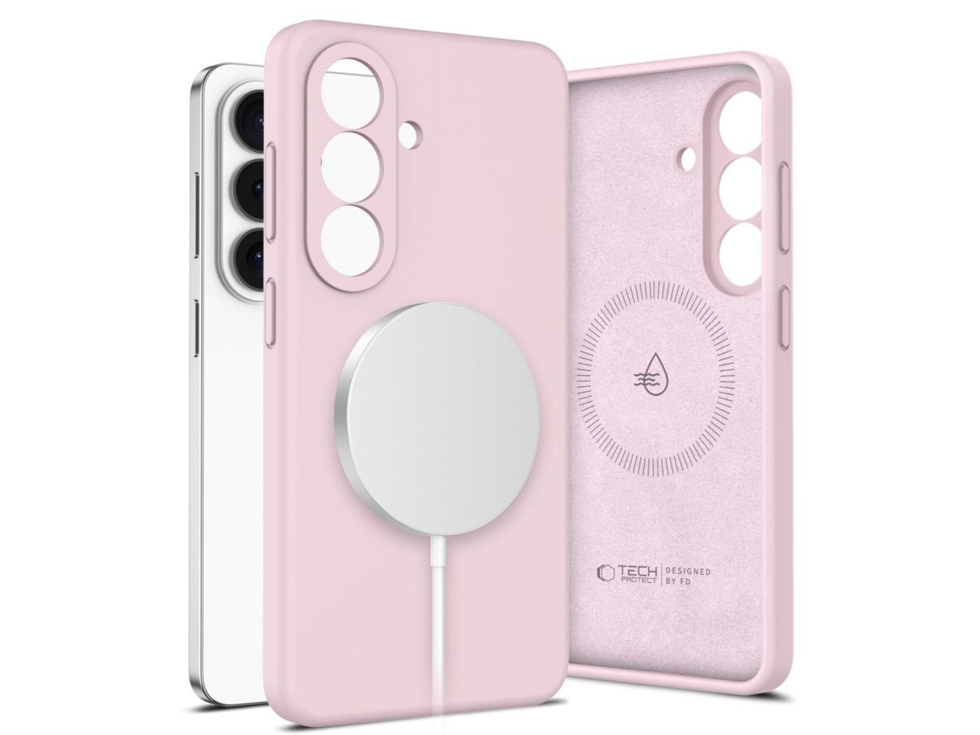Tech-Protect Silicone MagSafe Case for Samsung Galaxy S26 - Pink