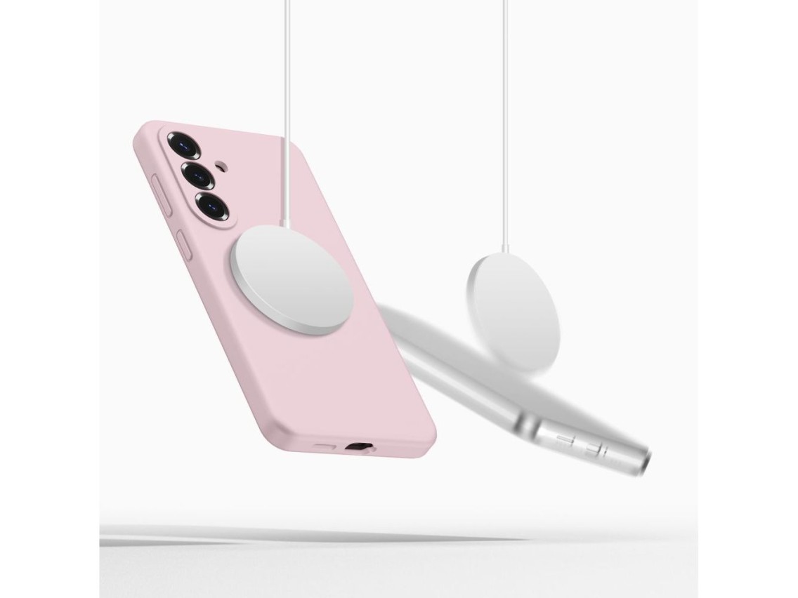 Tech-Protect Silicone MagSafe Case for Samsung Galaxy S26+ - Pink