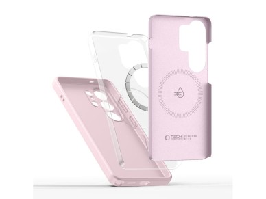 Funda de silicona MagSafe Tech-Protect para Samsung Galaxy S26 Ultra - Rosa