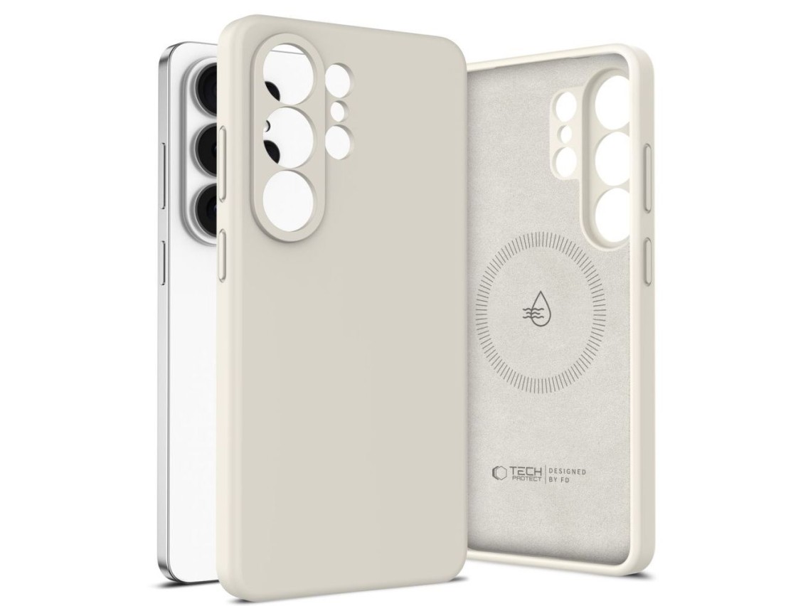 Funda de silicona MagSafe Tech-Protect para Samsung Galaxy S26 Ultra - Beige