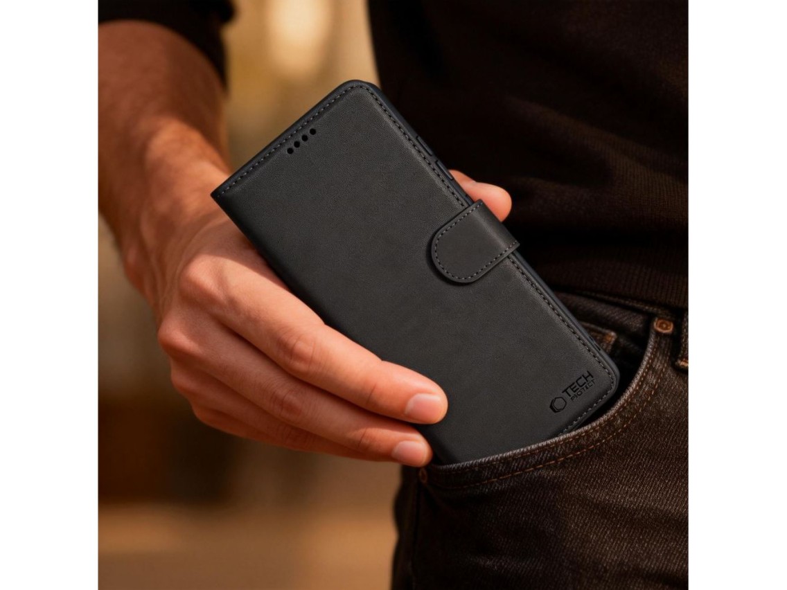 Capa carteira Tech-Protect para Samsung Galaxy S26 - Preta