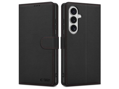 Tech-Protect Wallet Case for Samsung Galaxy S26 - Black and Red Tech-Protect Wallet Case for Samsung Galaxy S26 - Black and Red