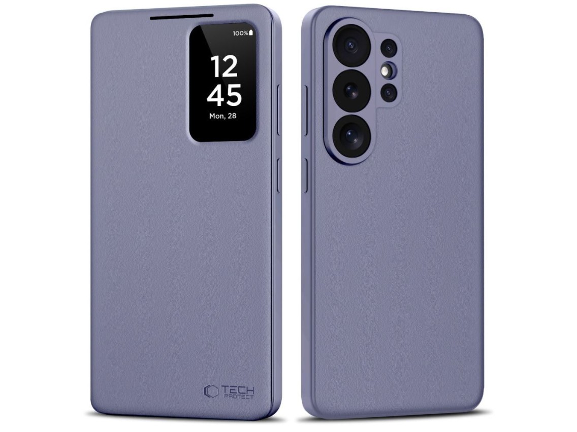Capa carteira inteligente Tech-Protect para Samsung Galaxy S26 Ultra - Roxa