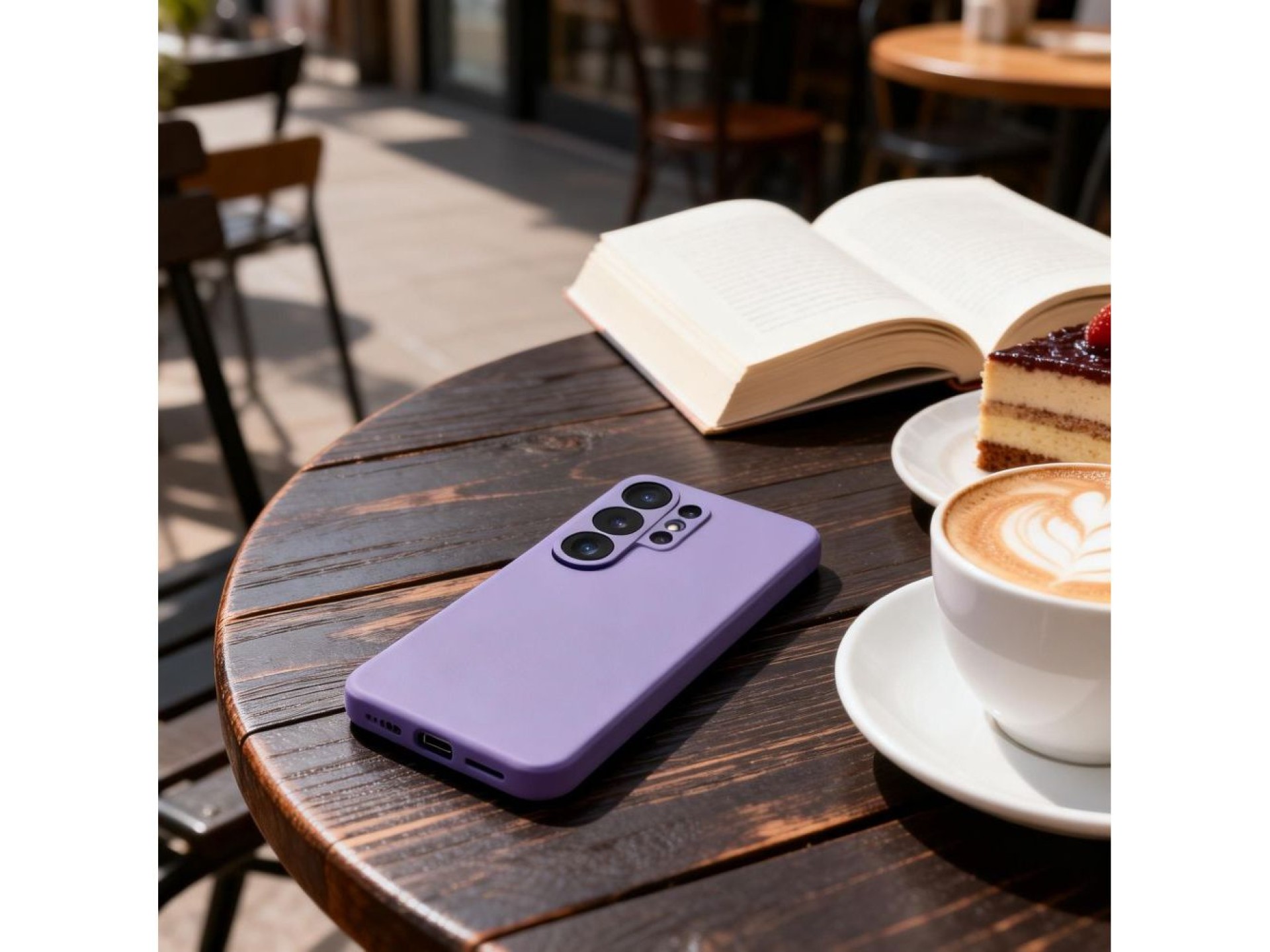 Capa carteira inteligente Tech-Protect para Samsung Galaxy S26 Ultra - Roxa