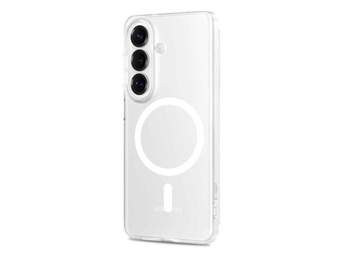 Funda MagSafe Tech-Protect MagSlim para Samsung Galaxy S26 - Transparente mate