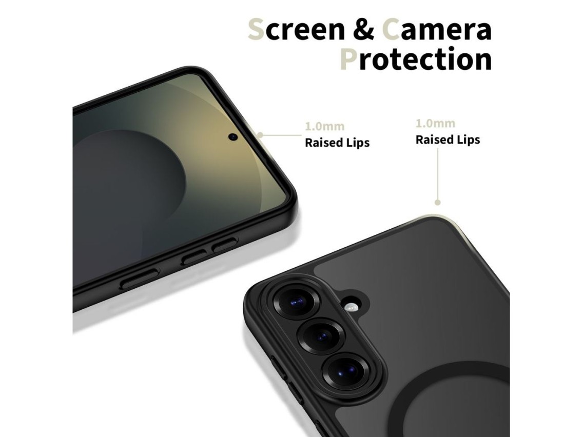 Tech-Protect BasicMag MagSafe Case for Samsung Galaxy S26+ - Transparent Black