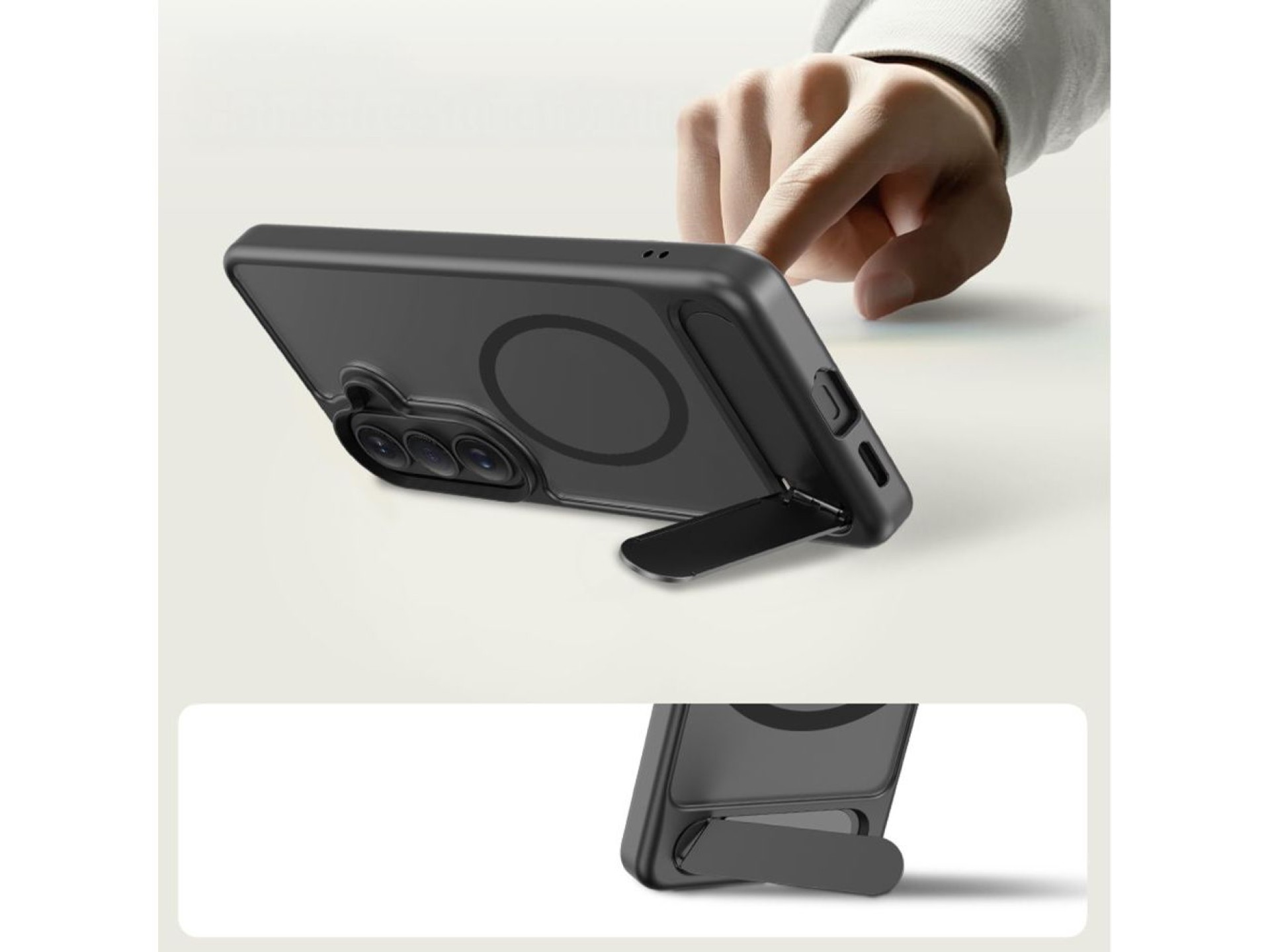 Tech-Protect MagRack MagSafe Case for Samsung Galaxy S26 - Matte Black