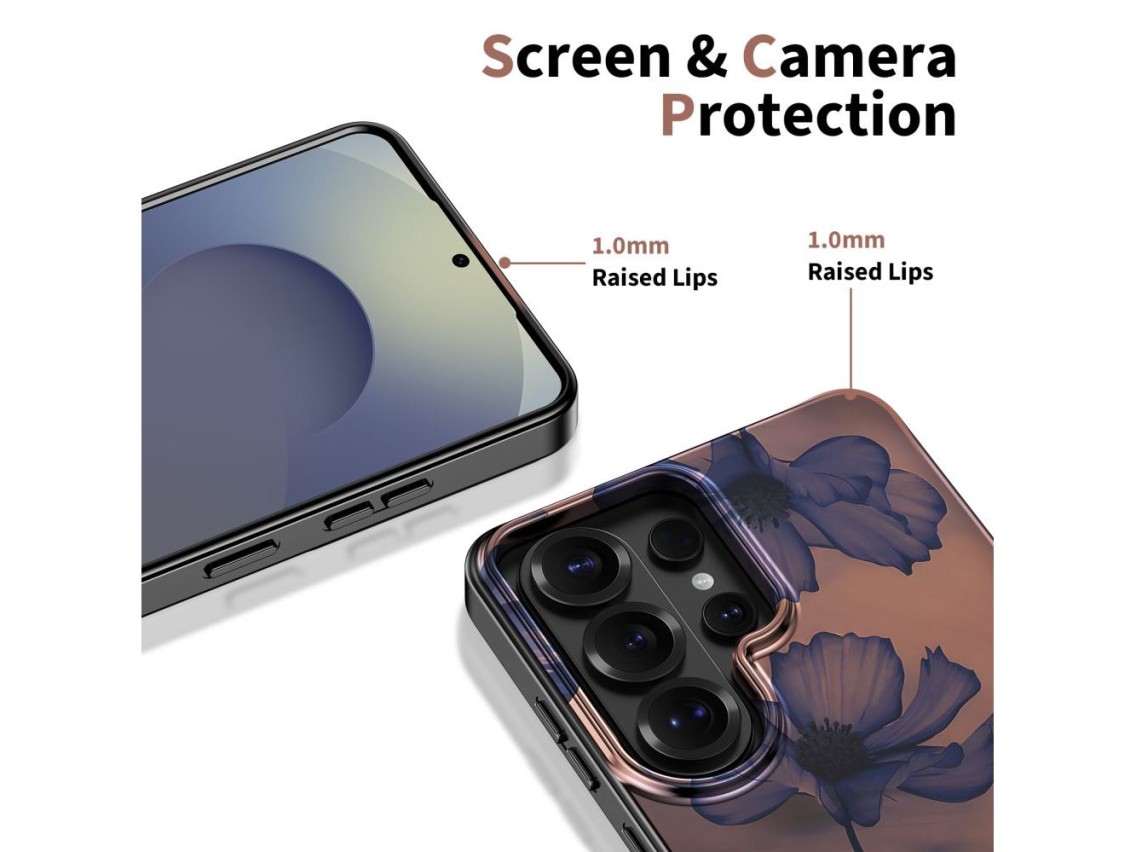 Capa Tech-Protect Lamano MagSafe para Samsung Galaxy S26 Ultra - Marrom e Roxo