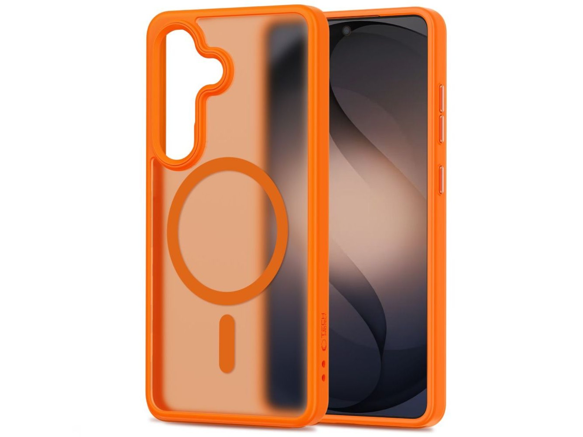 Tech-Protect Magmat MagSafe Case for Samsung Galaxy S26 - Orange Matte