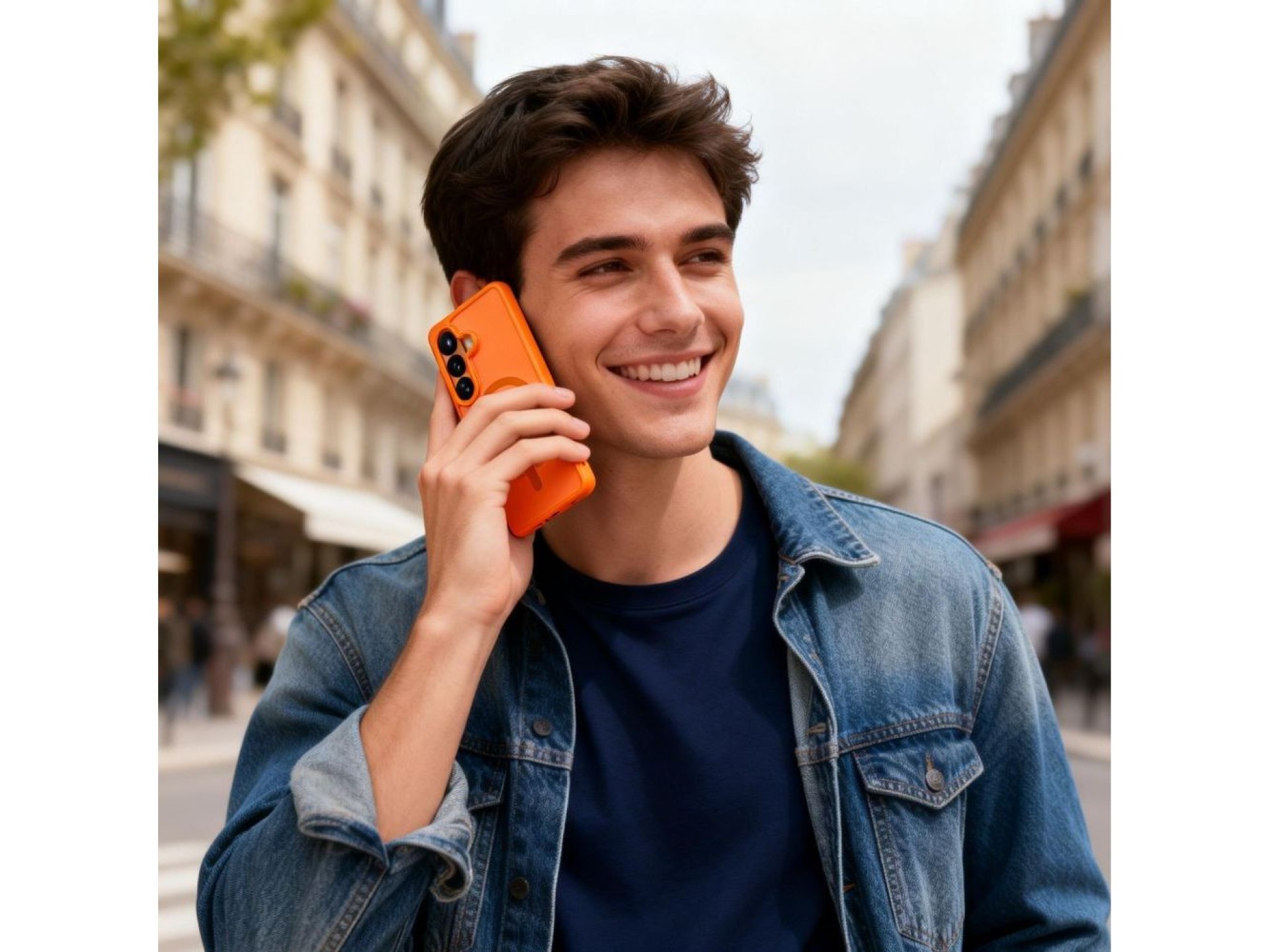 Tech-Protect Magmat MagSafe Case for Samsung Galaxy S26 - Orange Matte
