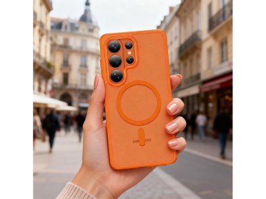Tech-Protect Magmat MagSafe Case for Samsung Galaxy S26 Ultra - Orange Matte Tech-Protect Magmat MagSafe Case for Samsung Galaxy S26 Ultra - Orange Matte