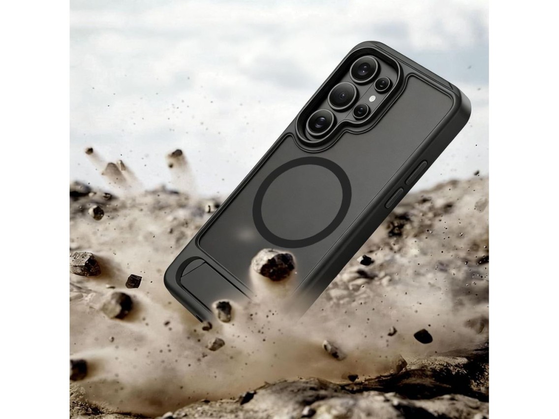 Capa Tech-Protect MagRack MagSafe para Samsung Galaxy S26 Ultra - Preto Fosco