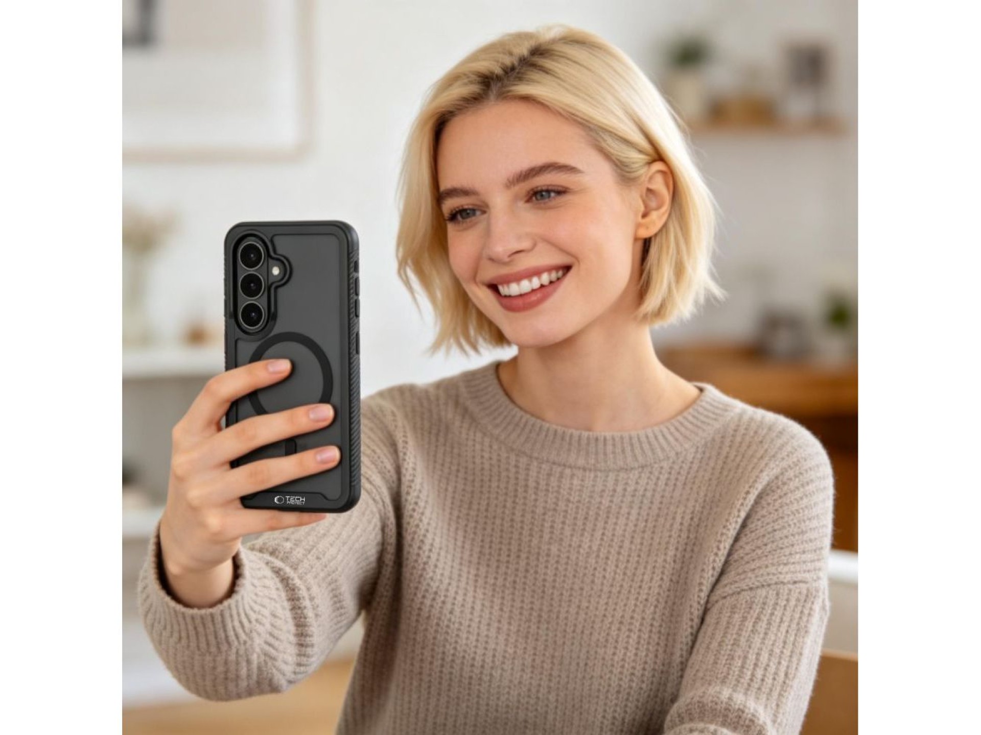 Capa Tech-Protect Defense MagSafe para Samsung Galaxy A57 5G - Preta