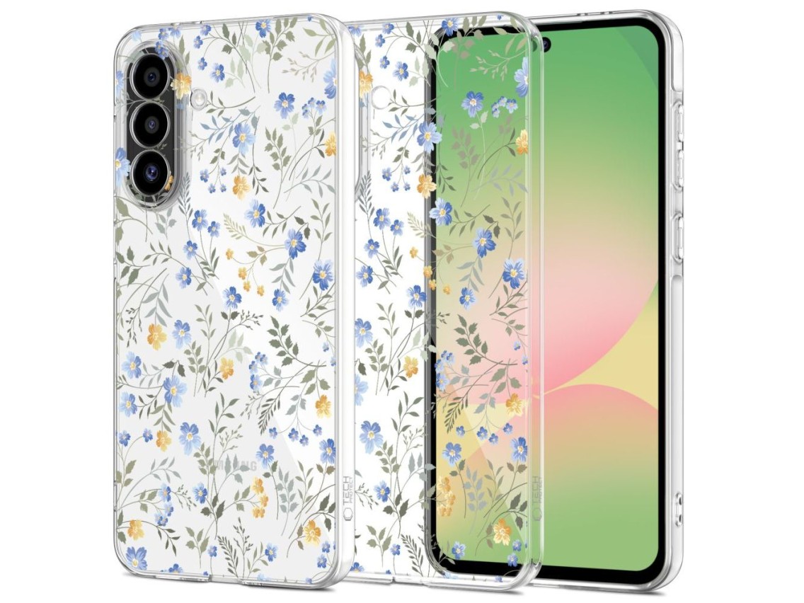 Capa Tech-Protect FlexAir para Samsung Galaxy A57 5G - Flores Multicoloridas