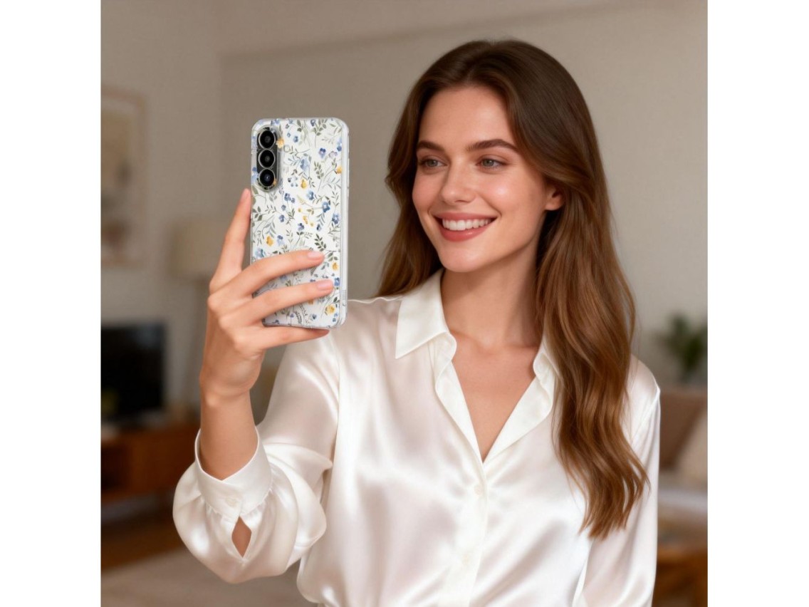Capa Tech-Protect FlexAir para Samsung Galaxy A57 5G - Flores Multicoloridas