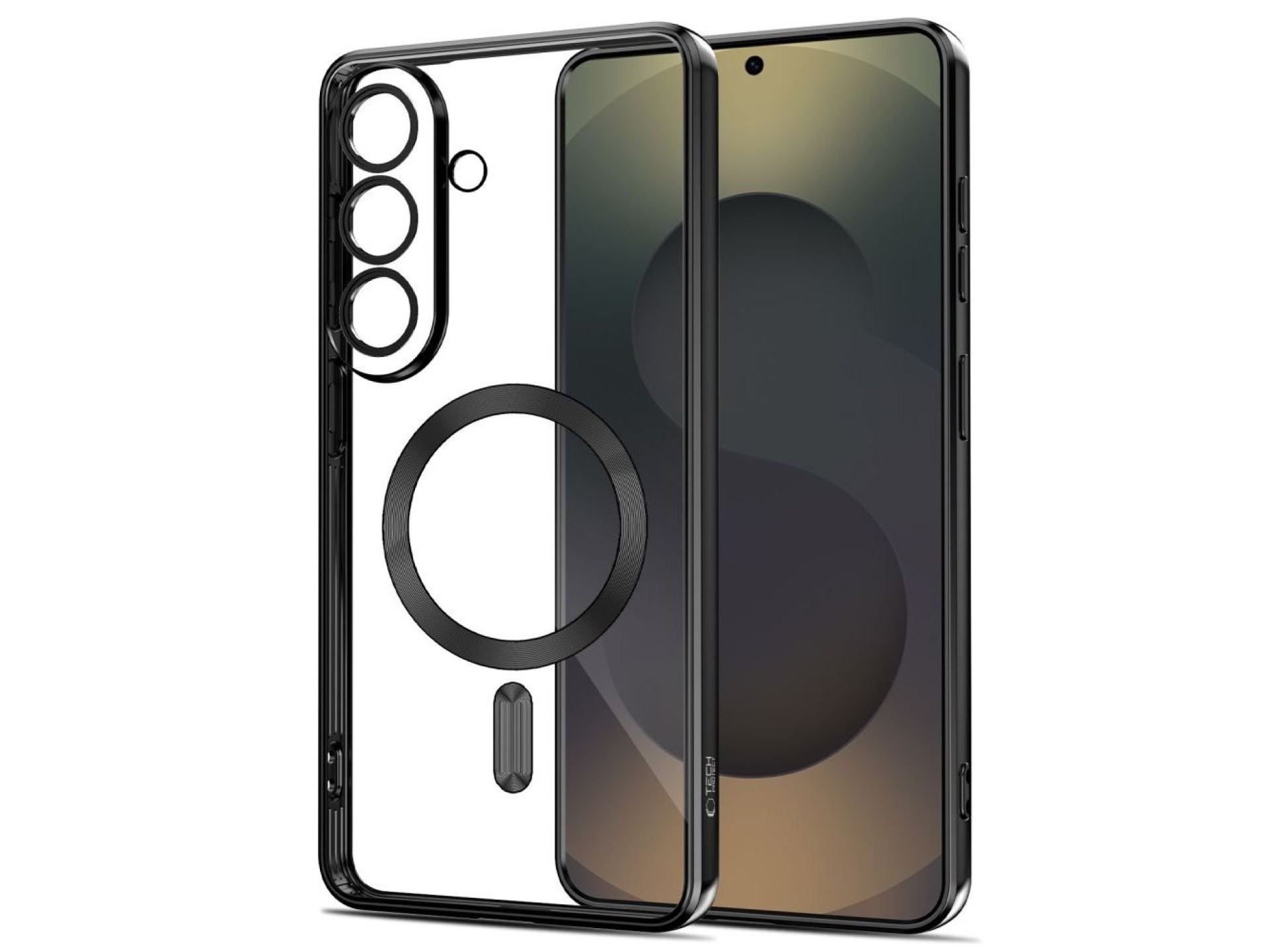 Funda MagSafe Tech-Protect MagFlex para Samsung Galaxy A57 5G - Negro transparente