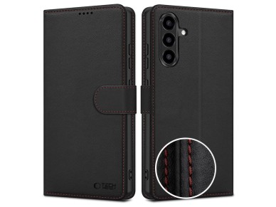 Tech-Protect Wallet Case for Samsung Galaxy A57 5G - Black and Red Tech-Protect Wallet Case for Samsung Galaxy A57 5G - Black and Red