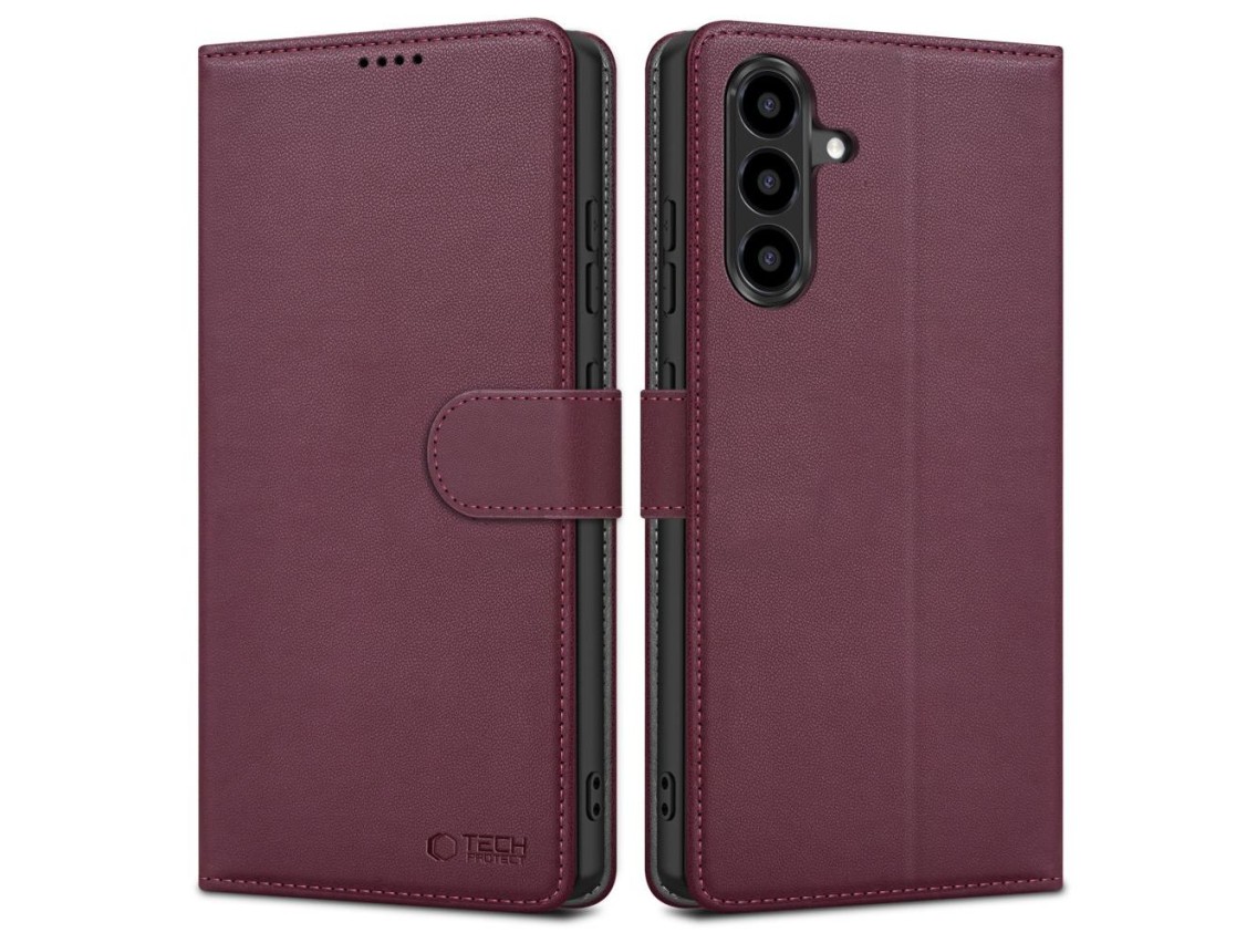 Funda tipo cartera Tech-Protect para Samsung Galaxy A36 / A56 / A37 5G - Borgoña