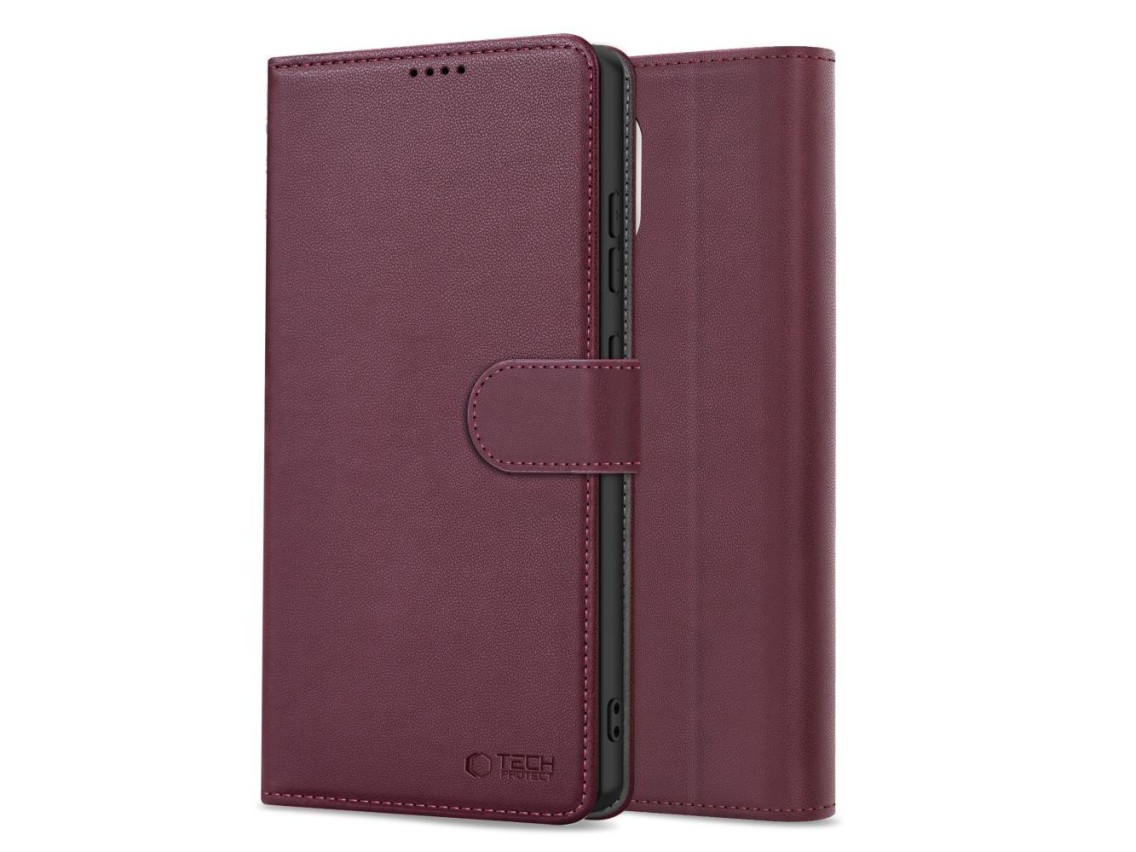 Funda tipo cartera Tech-Protect para Samsung Galaxy A36 / A56 / A37 5G - Borgoña