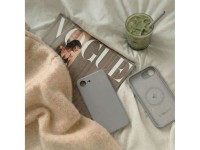 Funda de silicona MagSafe Tech-Protect para iPhone 16E/17E - Gris Funda de silicona MagSafe Tech-Protect para iPhone 16E/17E - Gris