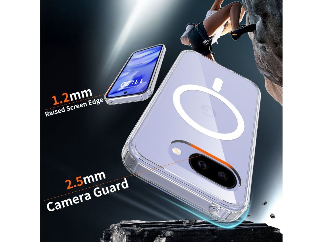 Capa Tech-Protect FlexAir Hybrid MagSafe para Google Pixel 10A - Transparente