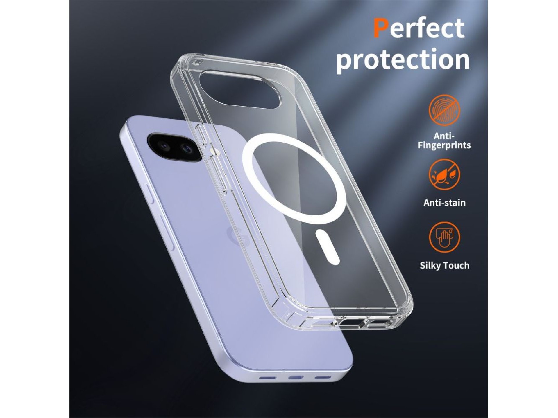 Capa Tech-Protect FlexAir Hybrid MagSafe para Google Pixel 10A - Transparente