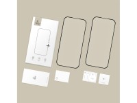 Tech-Protect Glass Fit+ 2-Pack Tempered Glass for Google Pixel 9A / 20A - Black Tech-Protect Glass Fit+ 2-Pack Tempered Glass for Google Pixel 9A / 20A - Black