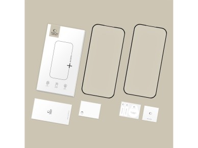 Tech-Protect Glass Fit+ 2-Pack Tempered Glass for Google Pixel 9A / 20A - Black Tech-Protect Glass Fit+ 2-Pack Tempered Glass for Google Pixel 9A / 20A - Black