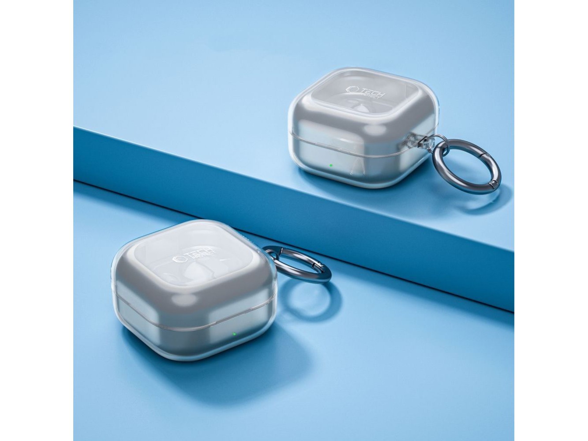 Funda Tech-Protect FlexAir para Samsung Galaxy Buds 4 / Buds 4 Pro - Transparente