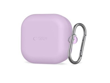 Tech-Protect Silicone Hook Case for Samsung Galaxy Buds 4 / 4 Pro - Purple Tech-Protect Silicone Hook Case for Samsung Galaxy Buds 4 / 4 Pro - Purple