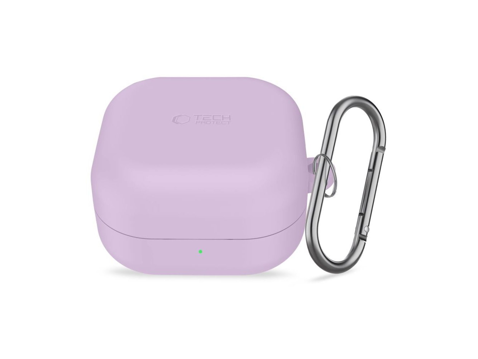 Funda de silicona Tech-Protect con gancho para Samsung Galaxy Buds 4/4 Pro - Morado