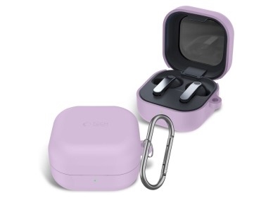 Tech-Protect Silicone Hook Case for Samsung Galaxy Buds 4 / 4 Pro - Purple Tech-Protect Silicone Hook Case for Samsung Galaxy Buds 4 / 4 Pro - Purple