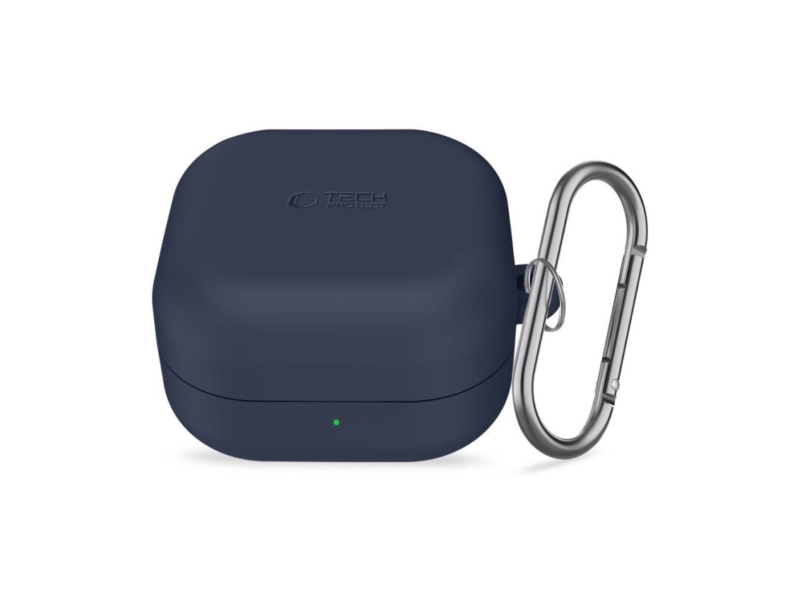 Tech-Protect Silicone Hook Case for Samsung Galaxy Buds 4 / 4 Pro - Navy Blue