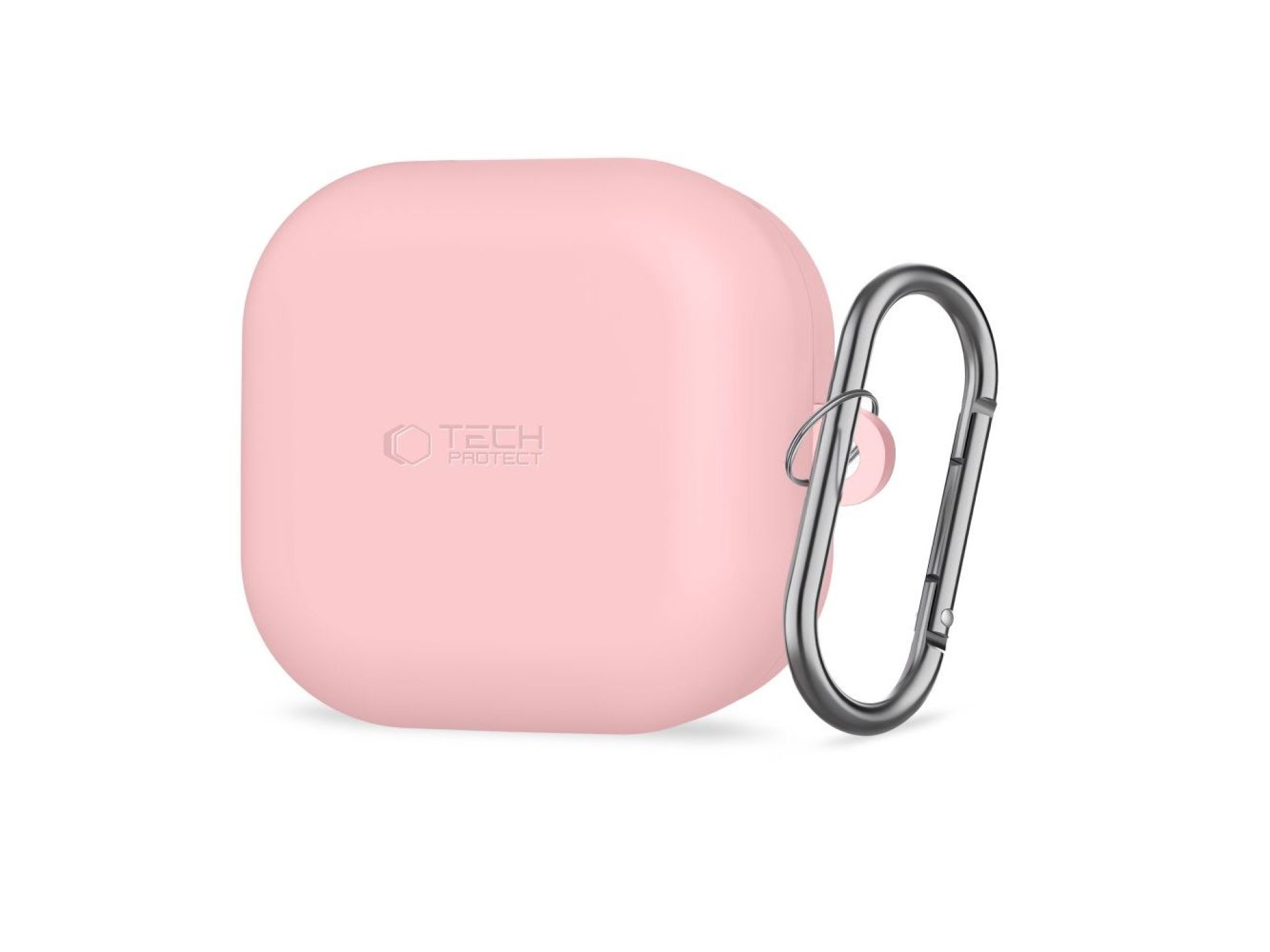 Capa protetora de silicone Tech-Protect com gancho para Samsung Galaxy Buds 4 / 4 Pro - Rosa