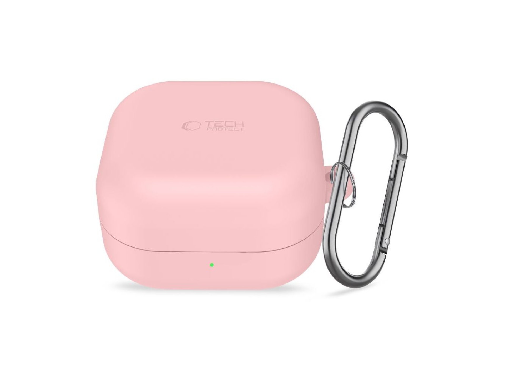 Capa protetora de silicone Tech-Protect com gancho para Samsung Galaxy Buds 4 / 4 Pro - Rosa