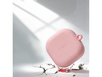 Capa protetora de silicone Tech-Protect com gancho para Samsung Galaxy Buds 4 / 4 Pro - Rosa Capa protetora de silicone Tech-Protect com gancho para Samsung Galaxy Buds 4 / 4 Pro - Rosa