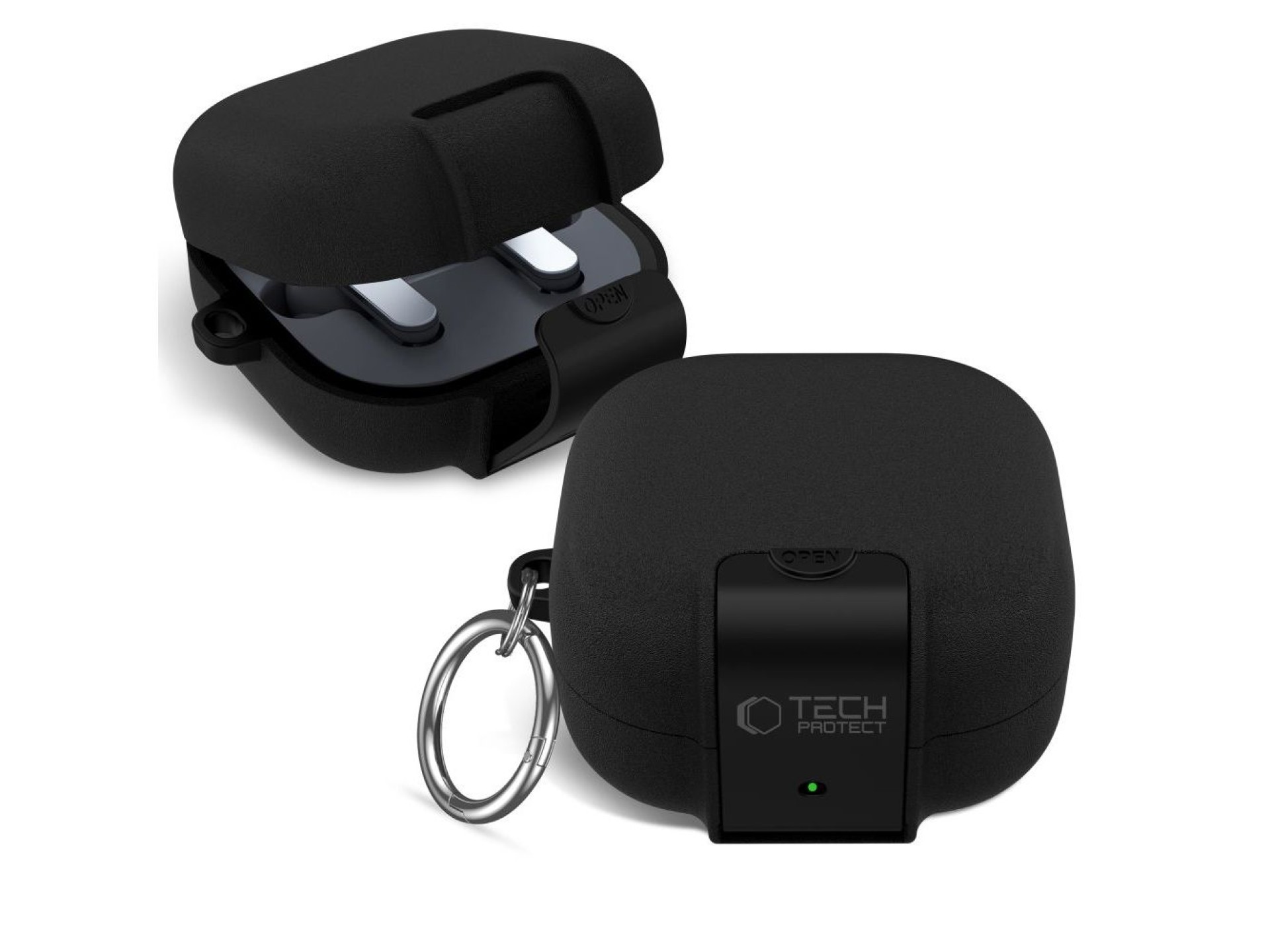 Capa Tech-Protect Slim Hook para Samsung Galaxy Buds 4 / 4 Pro - Preta