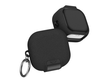 Tech-Protect Slim Hook Case for Samsung Galaxy Buds 4 / 4 Pro - Black Tech-Protect Slim Hook Case for Samsung Galaxy Buds 4 / 4 Pro - Black