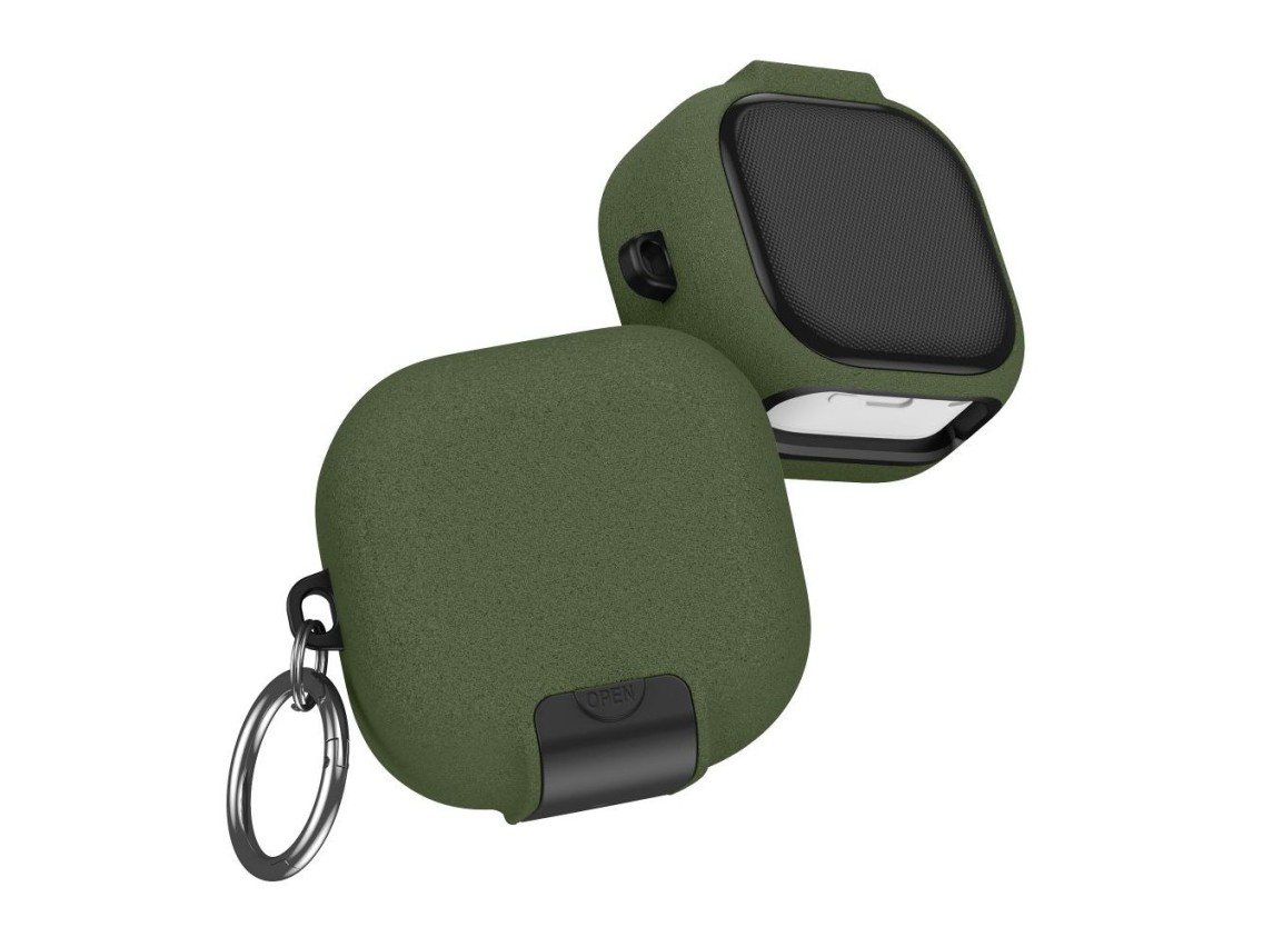 Funda Tech-Protect Slim con gancho para Samsung Galaxy Buds 4/4 Pro - Verde
