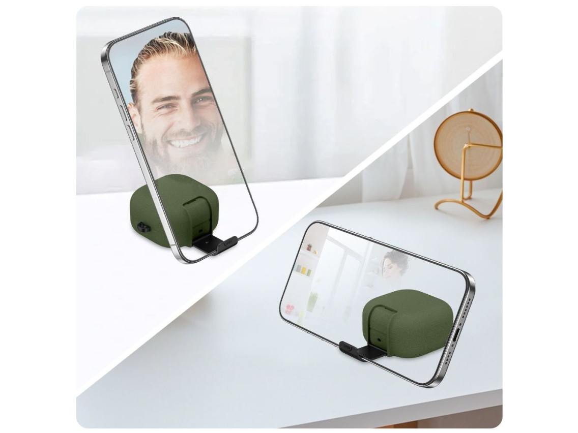 Funda Tech-Protect Slim con gancho para Samsung Galaxy Buds 4/4 Pro - Verde
