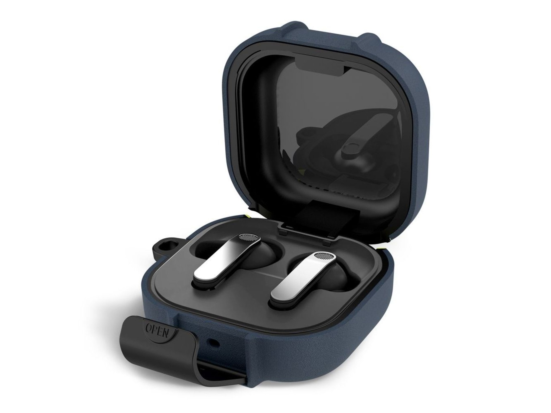 Tech-Protect Slim Hook Case for Samsung Galaxy Buds 4 / 4 Pro - Navy Blue
