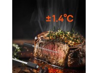 Termómetro de cocina inteligente Meatmeet Pro con aplicación Bluetooth, para parrilla, horno y ahuma Termómetro de cocina inteligente Meatmeet Pro con aplicación Bluetooth, para parrilla, horno y ahuma