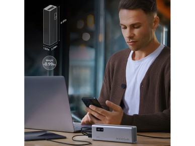 Cuktech P+Series No. 15 Powerbank 150W 20000mAh - Cinza