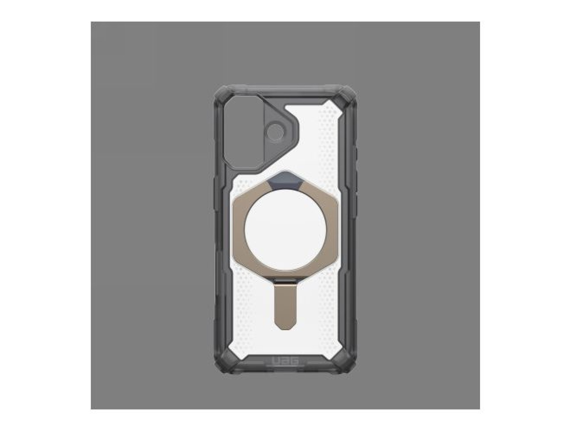 Capa UAG Plasma XTE MagSafe para iPhone 17 - cinza e titânio