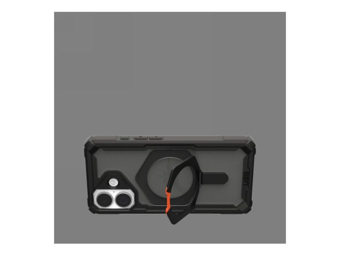 Funda UAG Plasma XTE MagSafe para iPhone 17 (negra y naranja)