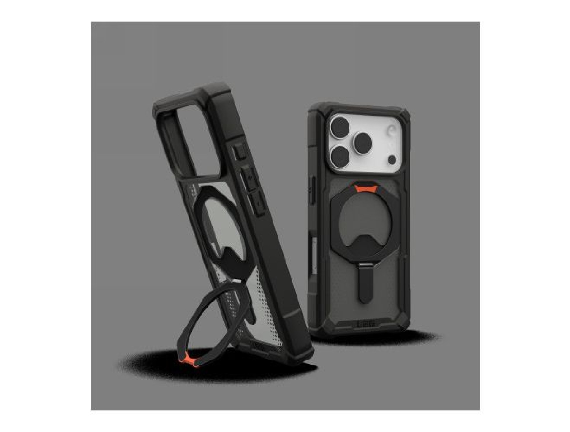 Funda UAG Plasma XTE MagSafe para iPhone 17 Pro - Negra y naranja