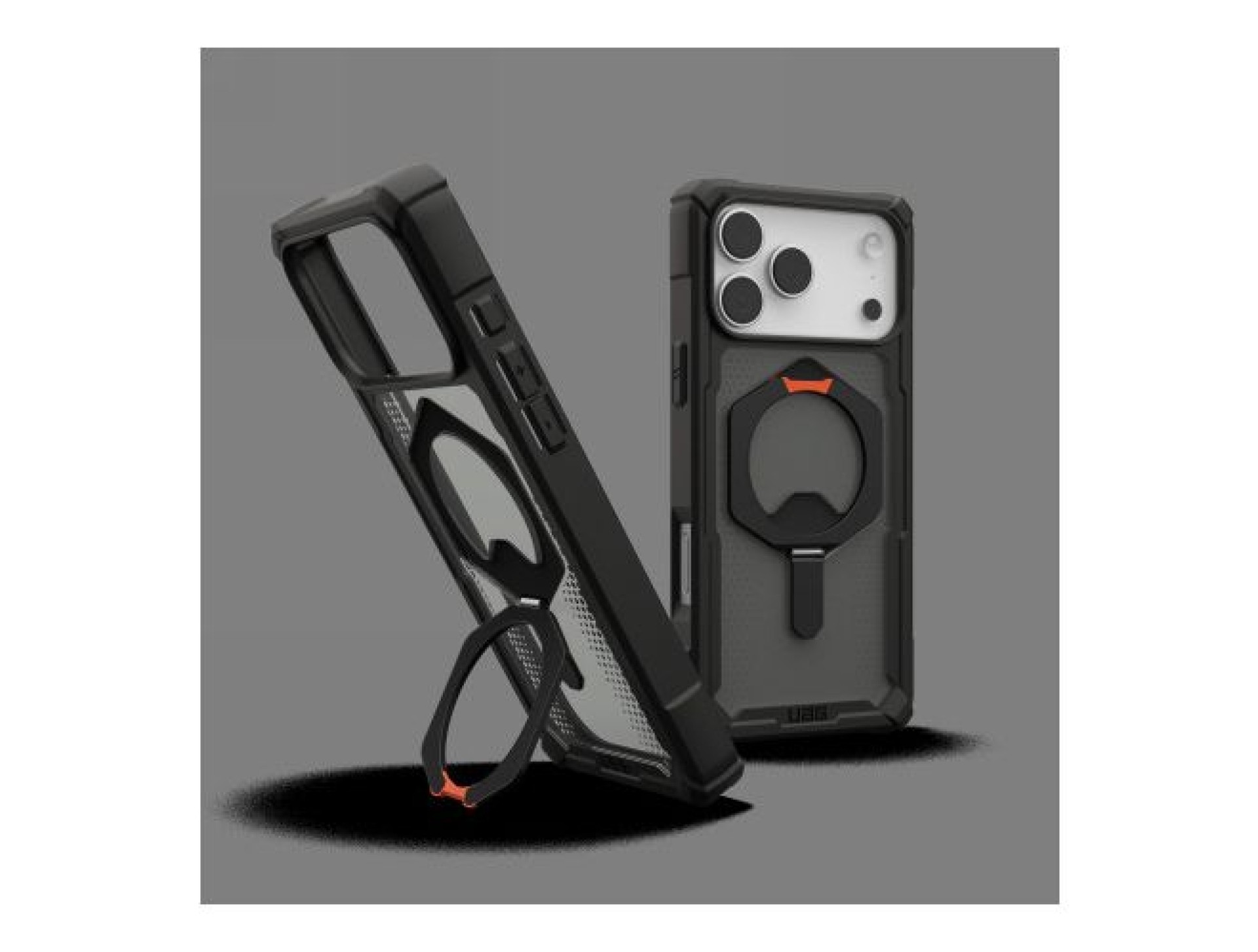 Capa UAG Plasma XTE MagSafe para iPhone 17 Pro Max - Preta e Laranja